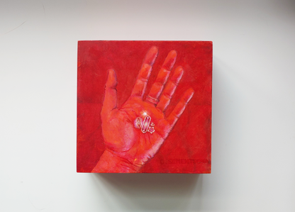 Wishes and Secrets in Hand Original Painting