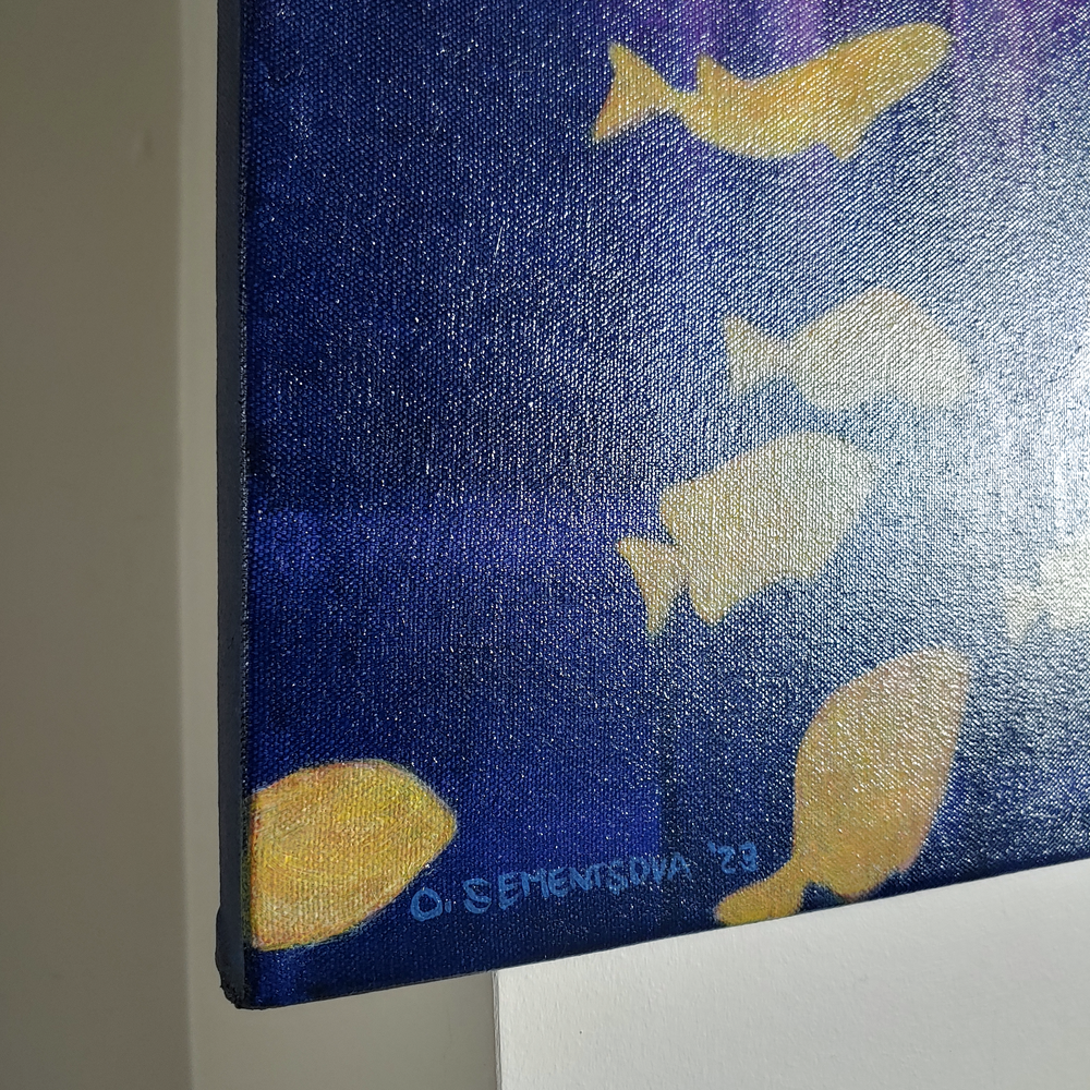 Lulu at the Window Original Painting