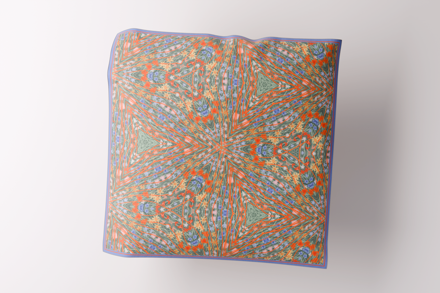 Orange Haze Silk Scarf