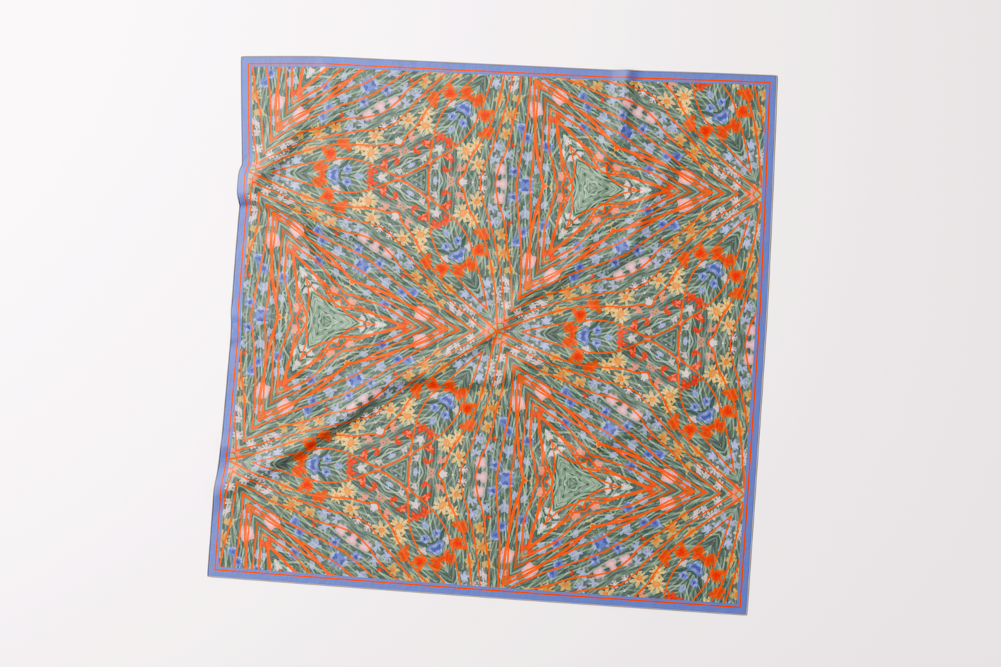 Orange Haze Silk Scarf