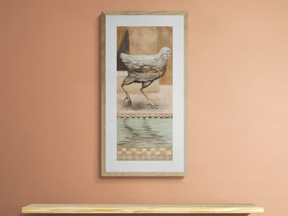 Surreal Silver Bird Art Print Limited