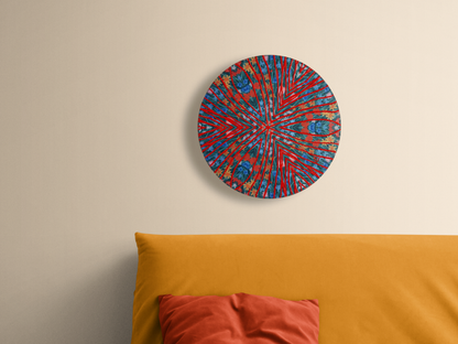 Orange Haze Kaleidoscope Painting