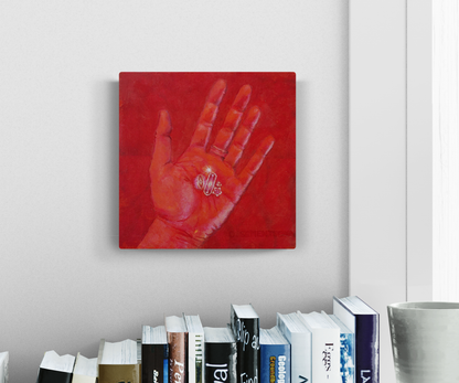 Wishes and Secrets in Hand Original Painting