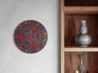 Orange Haze Kaleidoscope Painting