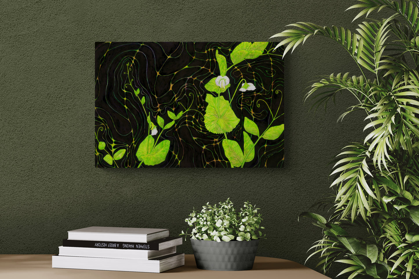 Pea Plant Painting