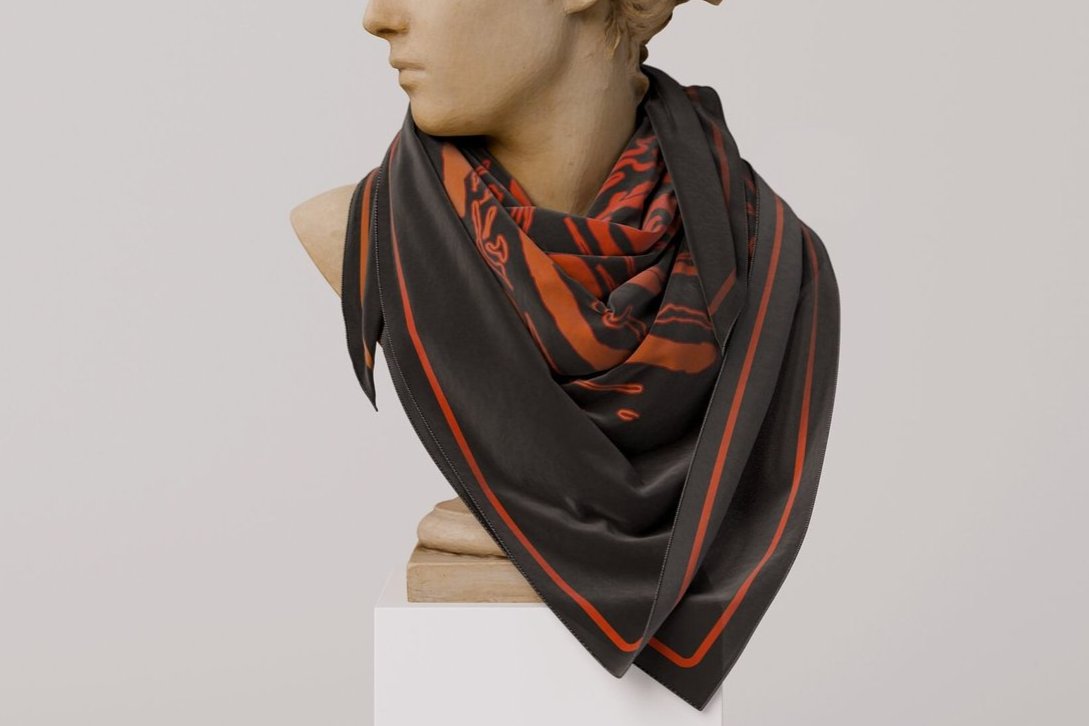 Bright Jupiter Silk Scarf