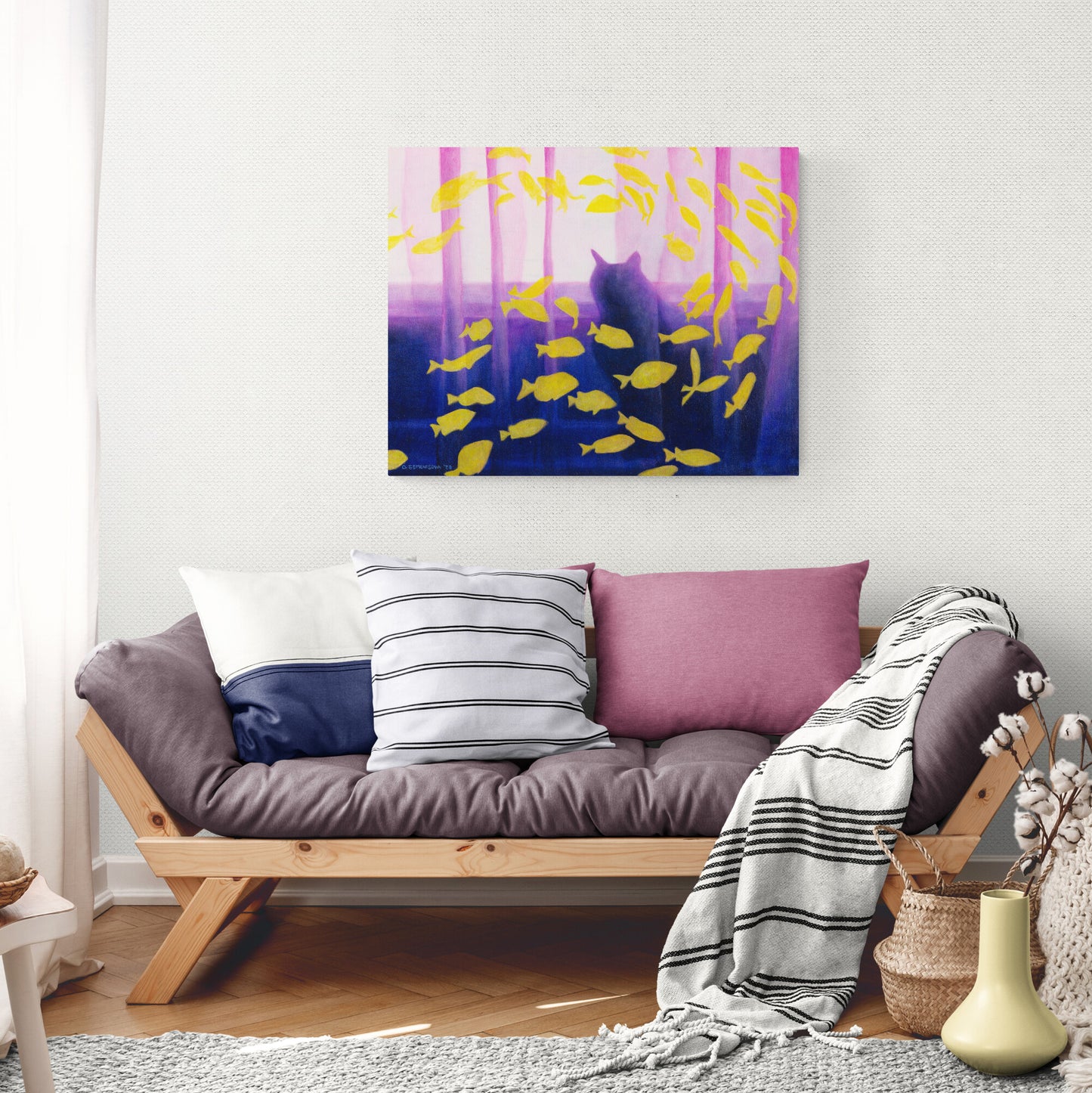 Lulu at the Window Original Painting