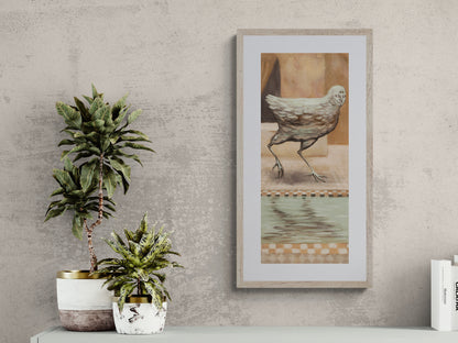 Surreal Silver Bird Art Print Limited