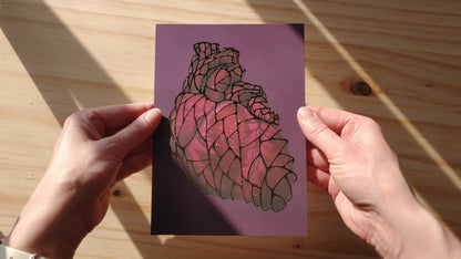 Heart of Gold Gilded Art Print