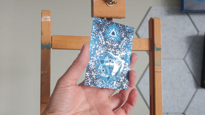Spaced Out Silver Foil Art Prints