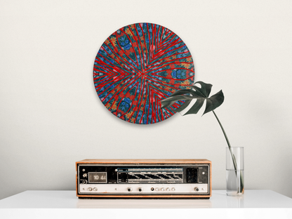 Orange Haze Kaleidoscope Painting