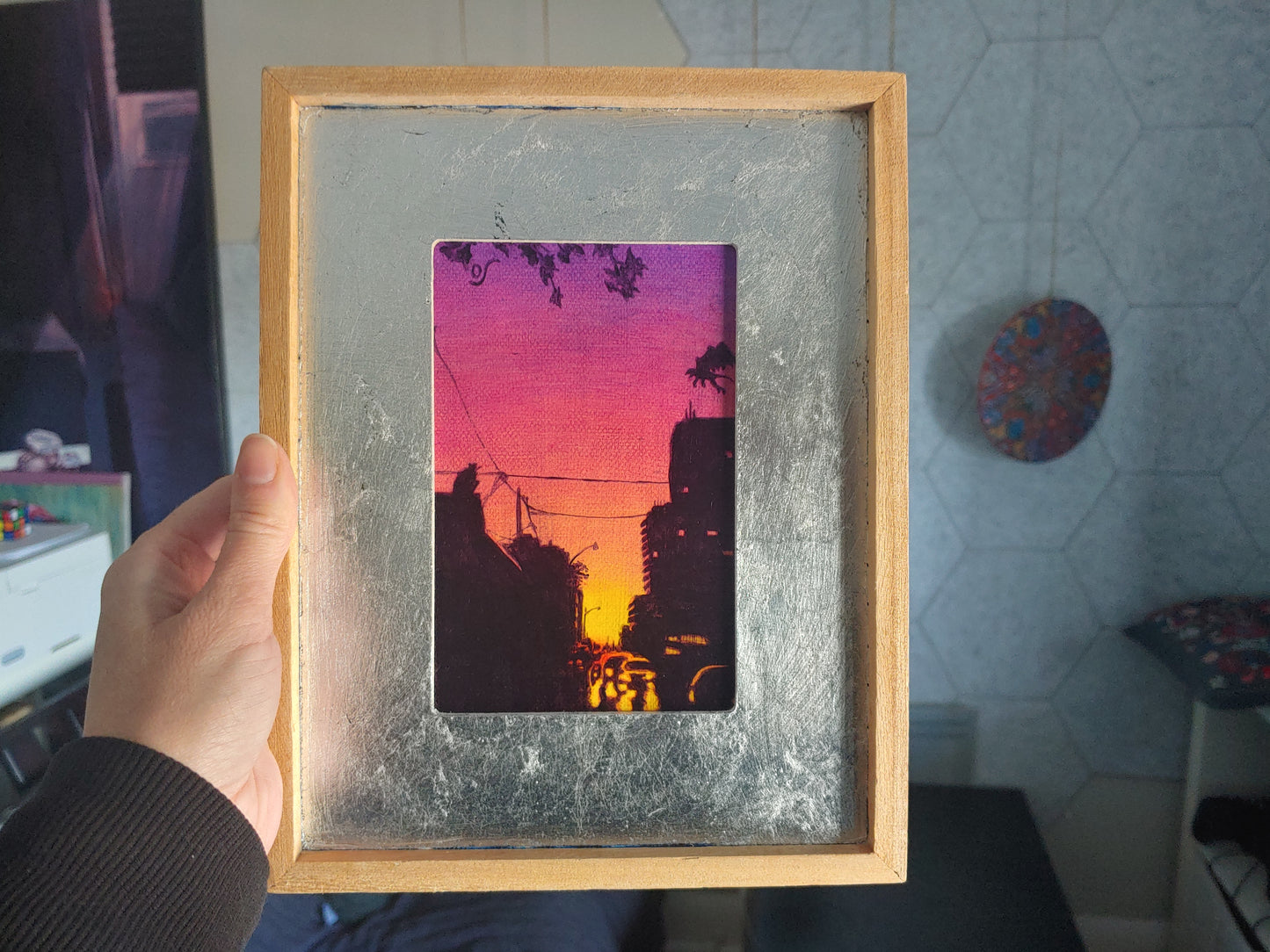 Gargoyles in the City at Sunset