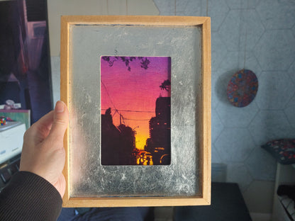 Gargoyles in the City at Sunset
