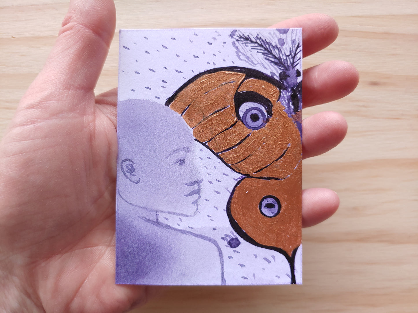 ACEOs Purple + Copper