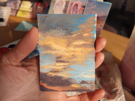 Stormy Cloud Study Painting