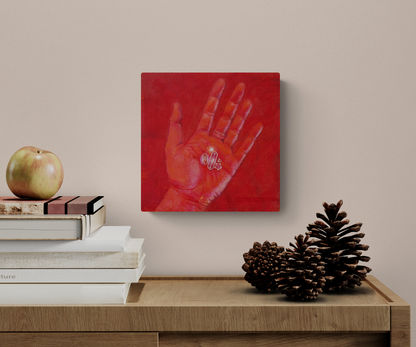 Wishes and Secrets in Hand Original Painting